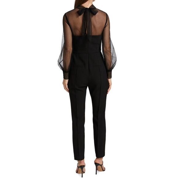 Veronica Beard Saluja Illusion Black Jumpsuit NWT Size 2 - Picture 6 of 15